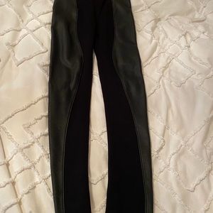 BCBG faux leather leggings